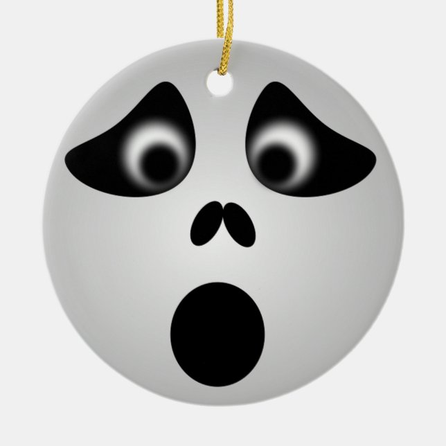 ORNAMENTO DE CERÂMICA HALLOWEEN GHOST (Frente)