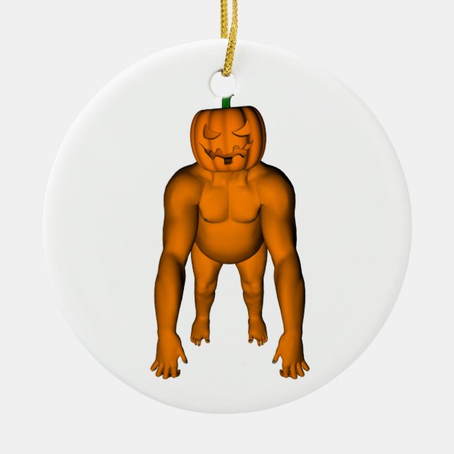 Ornamento De Cerâmica Halloween Gorilla (Frente)