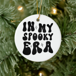 Ornamento De Cerâmica Halloween Retrô Na Minha Era Assustadora Outono Vi