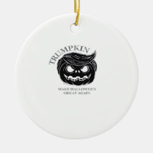 Ornamento De Cerâmica Halloween Trumpkin Engraçado e Bonita fantasia de