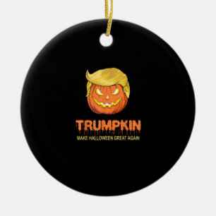 Ornamento De Cerâmica Halloween Trumpkin - Faça o Excelente de Halloween