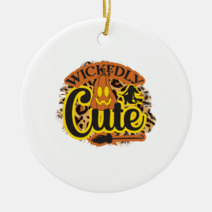 Ornamento De Cerâmica Halloween Wicktly Cute