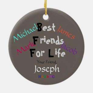 Ornamento De Cerâmica HAMbWG - Ornament - Emoji - BFFLs