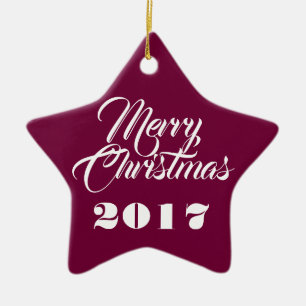 Ornamento De Cerâmica HAMbWG - Ornament - Star - Personalizável