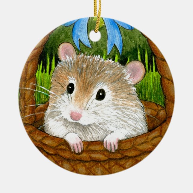Ornamento De Cerâmica Hamster 14 (Frente)