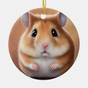 Ornamento De Cerâmica Hamster Bonito