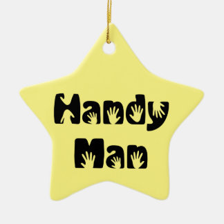 Ornamento De Cerâmica Handy Man T-Shirt