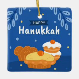 Ornamento De Cerâmica Hanukkah Cerâmica