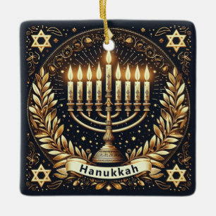 Ornamento De Cerâmica Hanukkah Cerâmica
