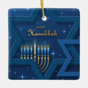 Ornamento De Cerâmica Hanukkah Cerâmica