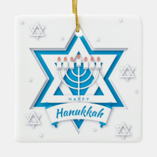 Ornamento De Cerâmica Hanukkah Cerâmica