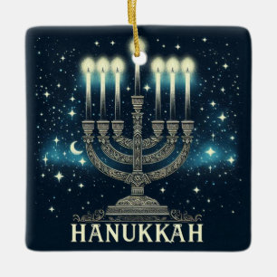 Ornamento De Cerâmica Hanukkah Cerâmica