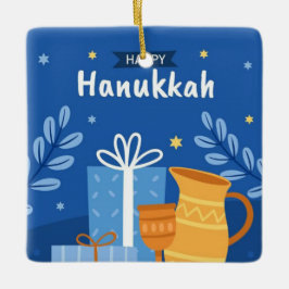 Ornamento De Cerâmica Hanukkah Cerâmica