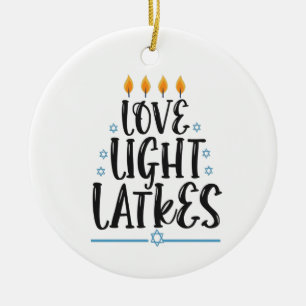 Ornamento De Cerâmica Hanukkah Divertido Latke Cozinheiro Judeu Humor de