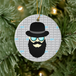 Ornamento De Cerâmica Hanukkah e Natal