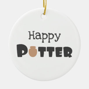 Ornamento De Cerâmica Happy Potter