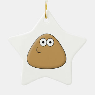 Ornamento De Cerâmica Happy Pou - Ornament