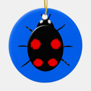 Ornamento De Cerâmica Harlequin Ladybird Crianças Personalizadas Aniver