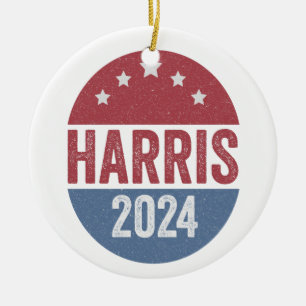 Ornamento De Cerâmica Harris Para Presidente Eleito Democratas Americano