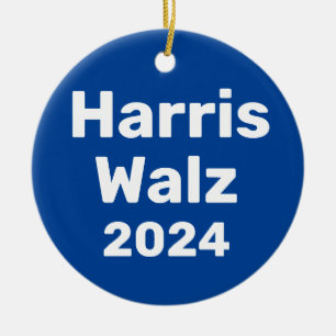 Ornamento De Cerâmica Harris / Walz 2024 Campanha Presidencial