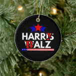 Ornamento De Cerâmica Harris Walz 24 Harry Balz 2024 Meme Democratic<br><div class="desc">24 Harry Balz 2024 Meme Democratics Vote</div>
