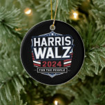 Ornamento De Cerâmica HarrisWaltz 2024 Shirt KamalaHarris TimWaltz 2024<br><div class="desc">HarrisWaltz 2024 Shirt KamalaHarris TimWaltz 2024</div>