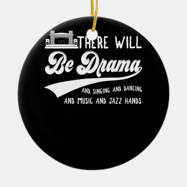 Ornamento De Cerâmica Haverá Palco De Ator Musical Do Teatro Drama (Frente)