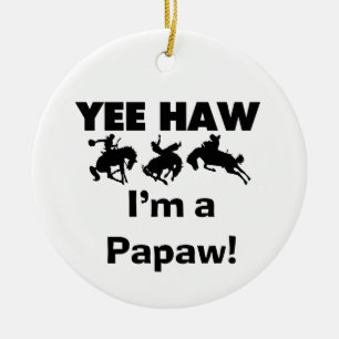 Ornamento De Cerâmica Haw de Yee eu sou camiseta e presentes de um mamã