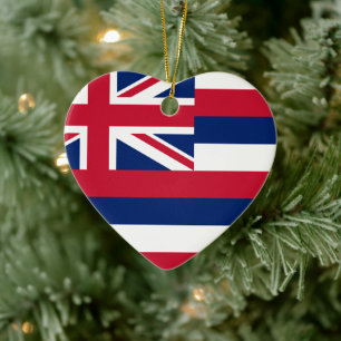 Ornamento De Cerâmica Hawai’i Flag