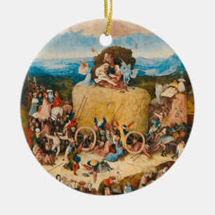 Ornamento De Cerâmica Haywain Triptych - Hieronymus Bosch