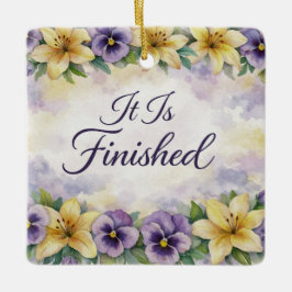 Ornamento De Cerâmica He Is Risen Easter Ornament