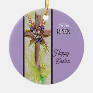Ornamento De Cerâmica He is Risen Ornament