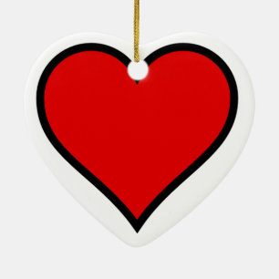 Ornamento De Cerâmica ~Heart~ Ornament, PERSONALIZE-O!