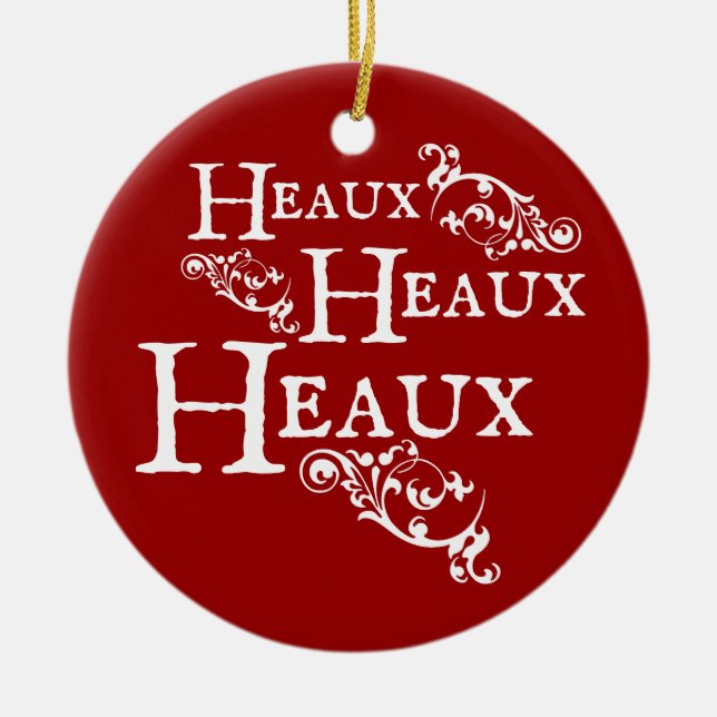 Ornamento De Cerâmica Heaux Heaux Heaux Heaux (Frente)