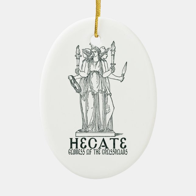 Ornamento De Cerâmica Hecate (Frente)