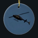 Ornamento De Cerâmica Helicóptero de Bell 206B-3 JetRanger III<br><div class="desc">Um helicóptero de Bell 206B-3 JetRanger III que pertence ao departamento da polícia de Virginia Beach.</div>