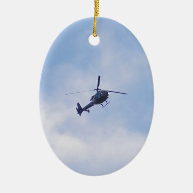 Ornamento De Cerâmica Helicóptero Gazelle (Frente)