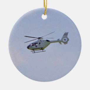 Ornamento De Cerâmica Helicóptero médico