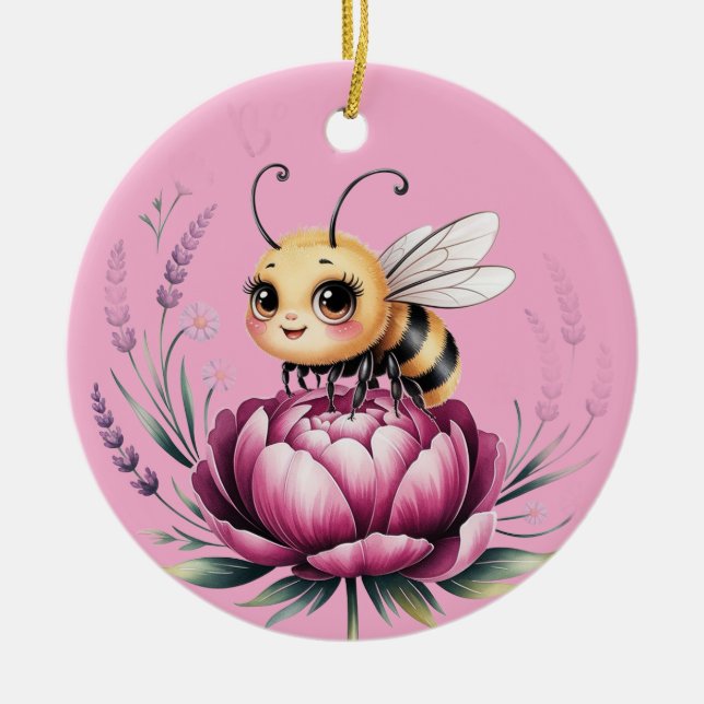 Ornamento De Cerâmica Hello summer  (Frente)