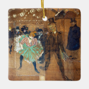 Ornamento De Cerâmica Henri de Toulouse-Lautrec - Dança no Rouge