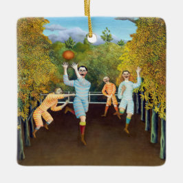 Ornamento De Cerâmica Henri Rousseau - Os Jogadores De Futebol