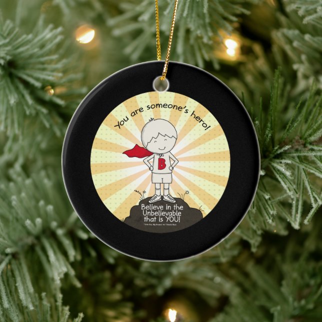 Ornamento De Cerâmica Herói de Alguém (Árvore)