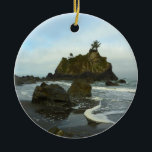 Ornamento De Cerâmica Hidden Beach II no Parque Nacional de Redwood<br><div class="desc">O Parque Nacional de Sequoia é obviamente conhecido pelos seus bosques de Sequoia Costeira, mas também há muitas trilhas dos pomares até praias intocadas e intocadas. Aqui está "Hidden Beach", um dos muitos achados da Trilha Costeira. Esta foto também é apresentada como o wallpaper widescreen "Hidden Beach II" em www.mlewallpapers.com....</div>
