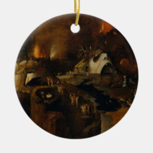Ornamento De Cerâmica Hieronymus Bosch - Descida do Cristo no Inferno