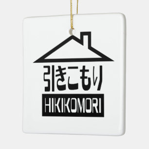 Ornamento De Cerâmica Hikikomori 引きこもり Recluso Japonês