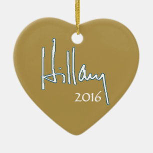 Ornamento De Cerâmica Hillary Clinton 2016