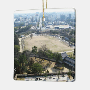 Ornamento De Cerâmica Himeji, Japão (View from atop Castle)