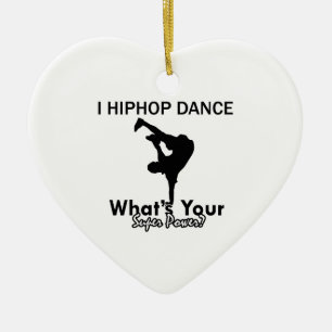 Ornamento De Cerâmica Hip Hop que dança o design