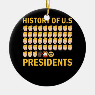 Ornamento De Cerâmica História dos Presidentes dos EUA 46º Presidente Le