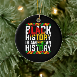 Ornamento De Cerâmica História Negra É História Americana Patriótica